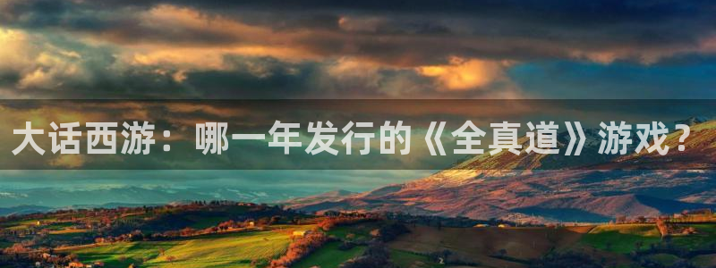 陕西亿万28子文化创意骗局：大话西游：哪一年发行的《全真道》游戏？